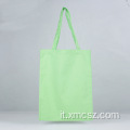 Borsa tote riutilizzabile in cotone con logo personalizzato eco